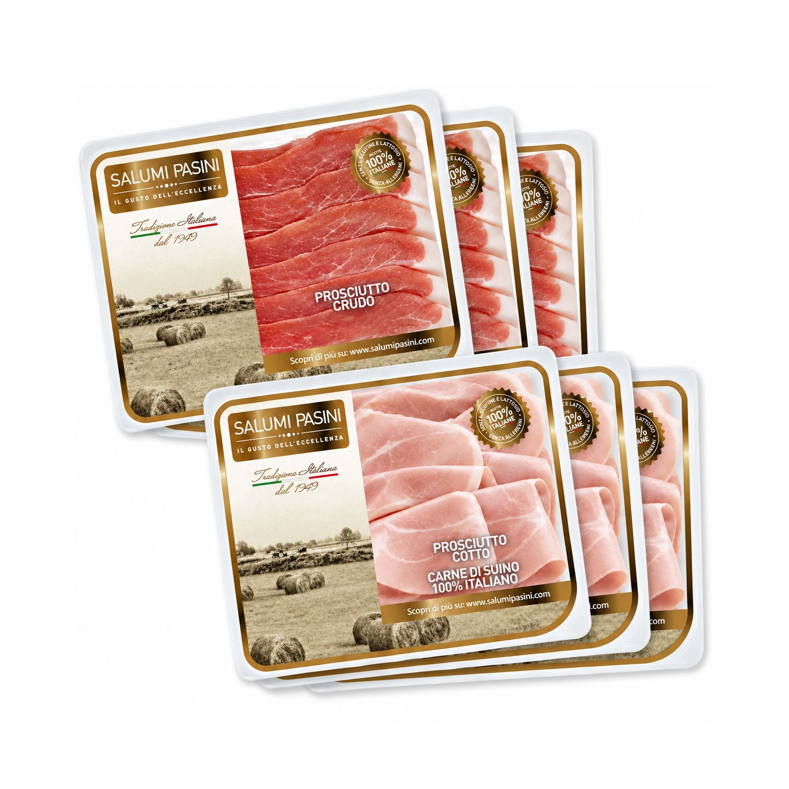 MIX AFFETTATI PROSCIUTTO CRUDO E PROSCIUTTO COTTO