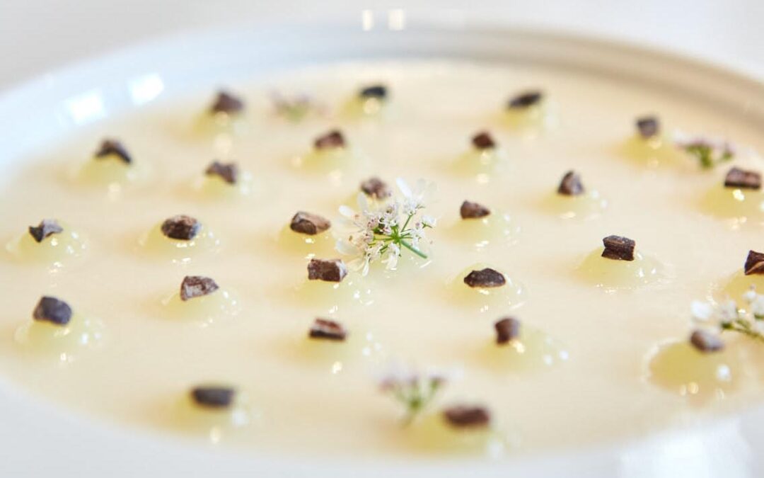 Grass, pommes et fèves de cacao