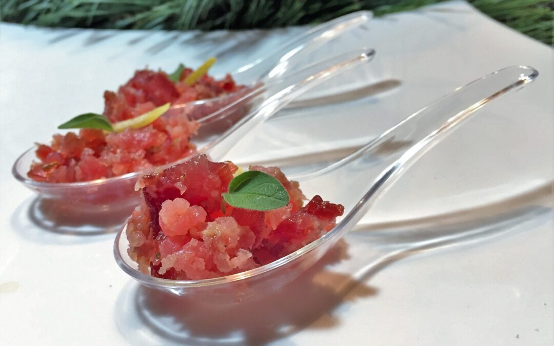 Tartare de bresaola de porc avec origan et citron